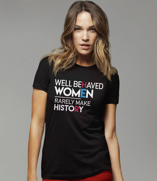 Feminism Quote Shirt | Feminist Clothing, Black Unisex XS by BootsTees
