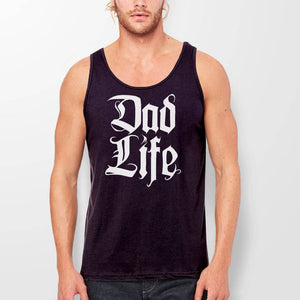 Dad Life Tank Top, Black Unisex Tank S by BootsTees