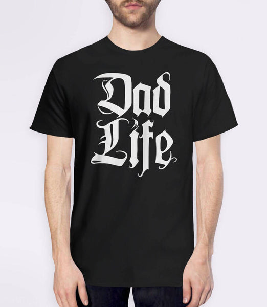 Dad Life Shirt, Black Unisex S by BootsTees