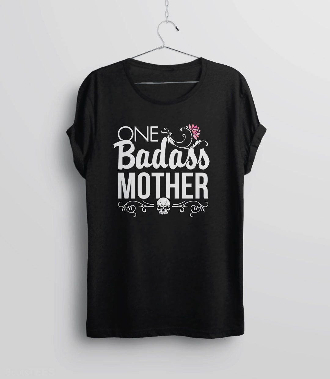 Funny Mom Shirt, Black Unisex XS by BootsTees