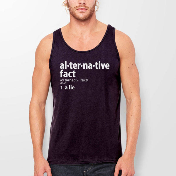 Alternative Facts Definition Tank Top, Black Womens Tank S by BootsTees