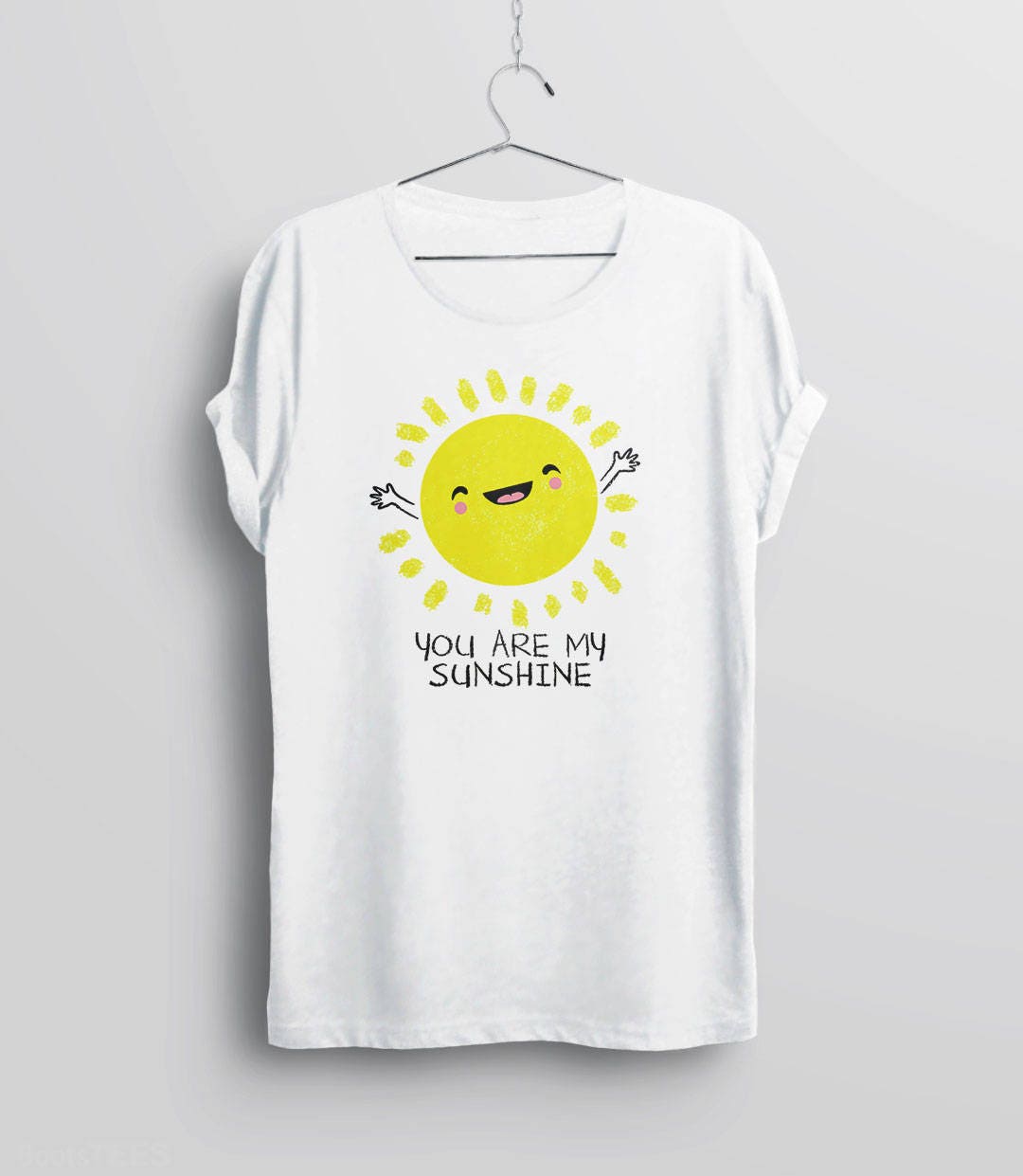 You Are My Sunshine Shirt, White Unisex XS by BootsTees