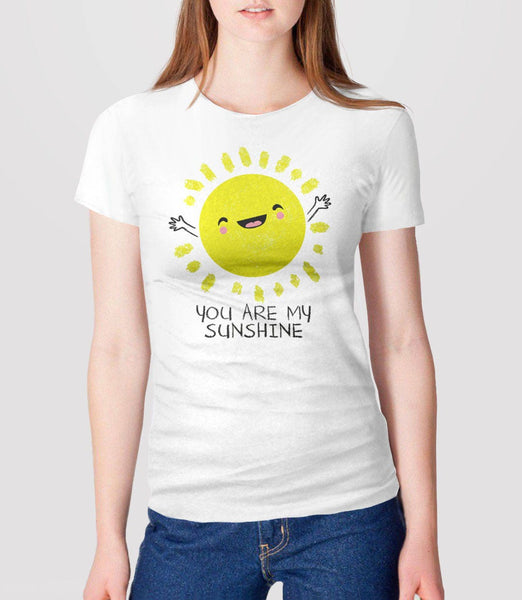 You Are My Sunshine Shirt, White Unisex XS by BootsTees