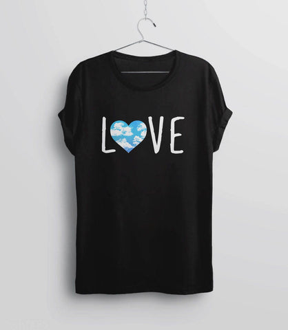 Love Shirt for Women Valentine Shirt, Black Unisex S by BootsTees