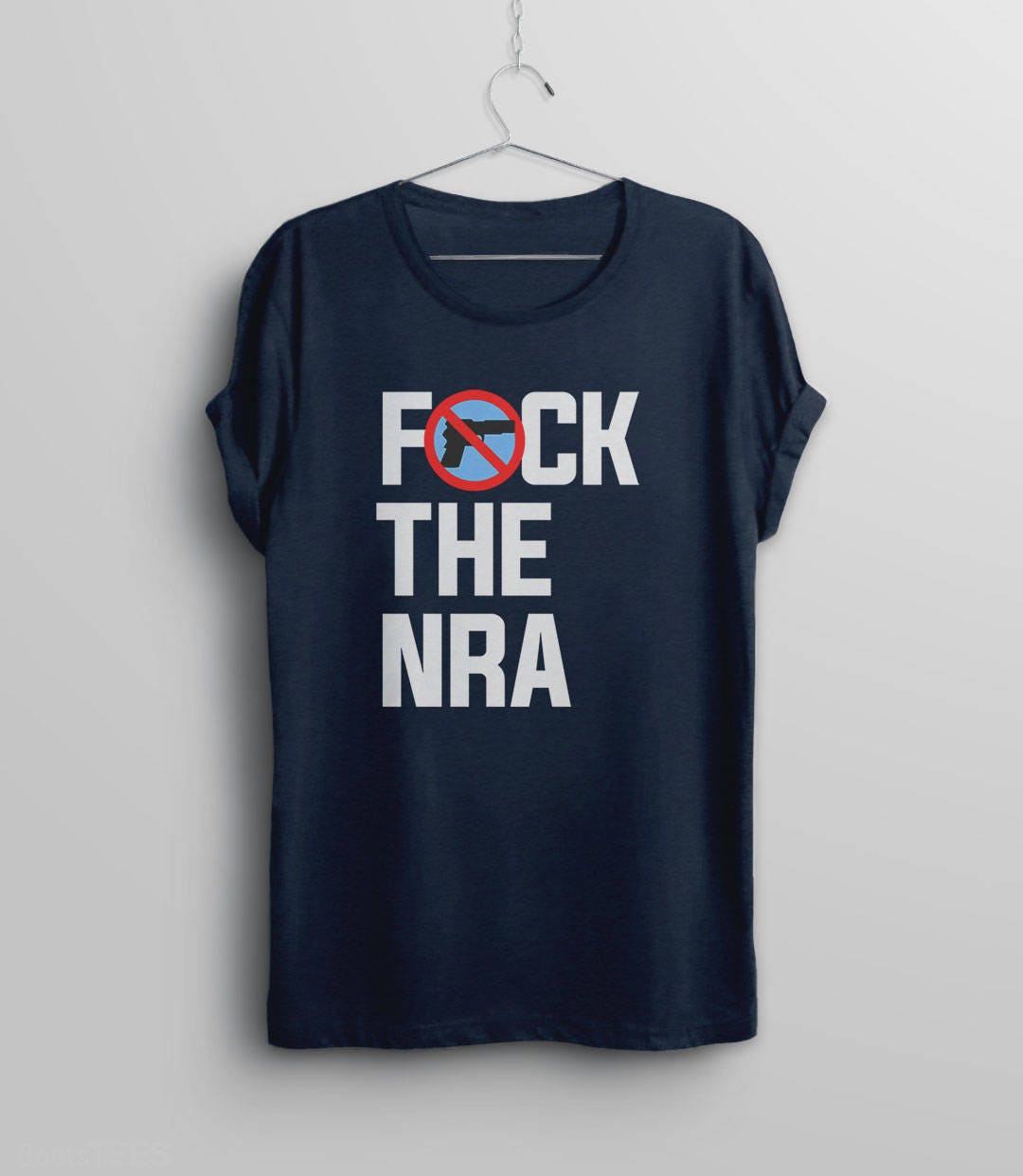 Anti NRA T Shirt, Black Unisex XS by BootsTees