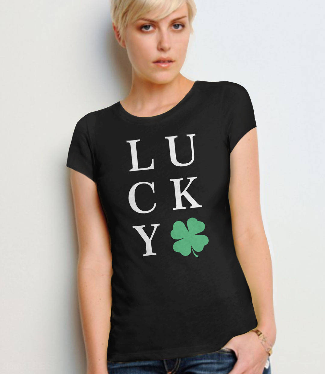 Lucky Shirt, Black Unisex XS by BootsTees