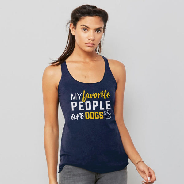 My Favorite People Are Dogs Tank Top, Black Unisex Tank S by BootsTees