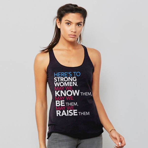 Strong Women Tank Top for Women, Black Unisex Tank S by BootsTees
