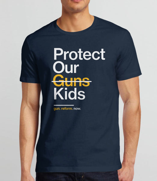 Protect Our Children Shirt, Navy Blue Unisex XS by BootsTees