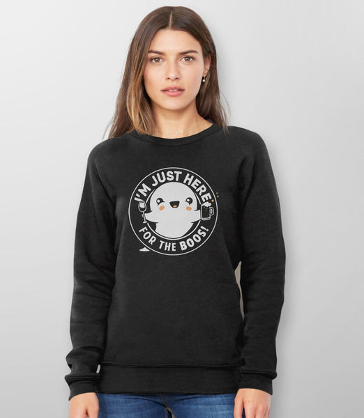 Funny Halloween Hoodie or Sweatshirt | Women Halloween Sweater, Black Unisex Hoodie S by BootsTees