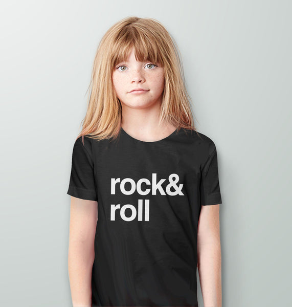 Rock and Roll Baby Bodysuit | Hipster Kids Clothing, Black Baby Bodysuit 6M by BootsTees