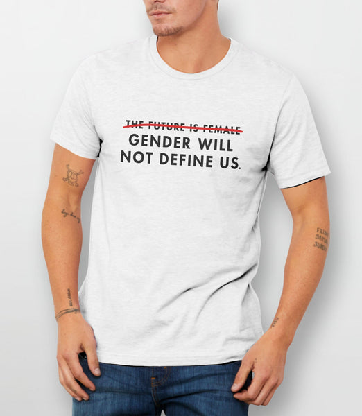 Nonbinary Shirt, White Unisex S by BootsTees
