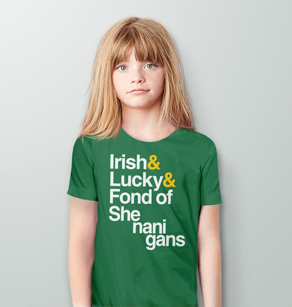 Shenanigans Kids Shirt | St Patricks Day Toddler Boy or Girl T Shirt, Kelly Green Baby Bodysuit 6M by BootsTees