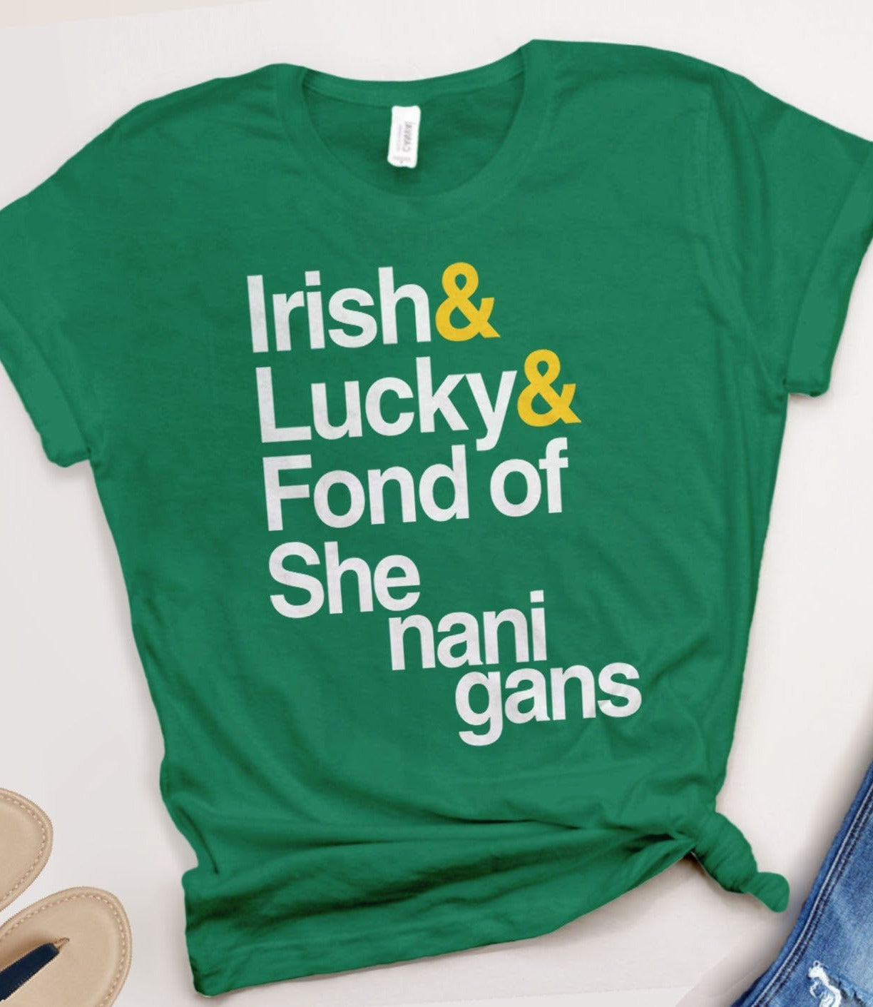 Irish T Shirt | Women Men Kids St Patricks Day Shirt, Kelly Green Unisex S by BootsTees