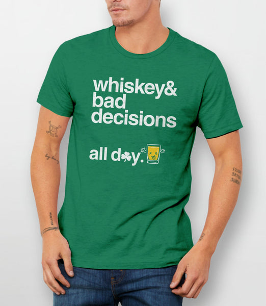 Irish Drinking Shirt | Funny St Pattys Day Tee, Kelly Green Unisex XS by BootsTees