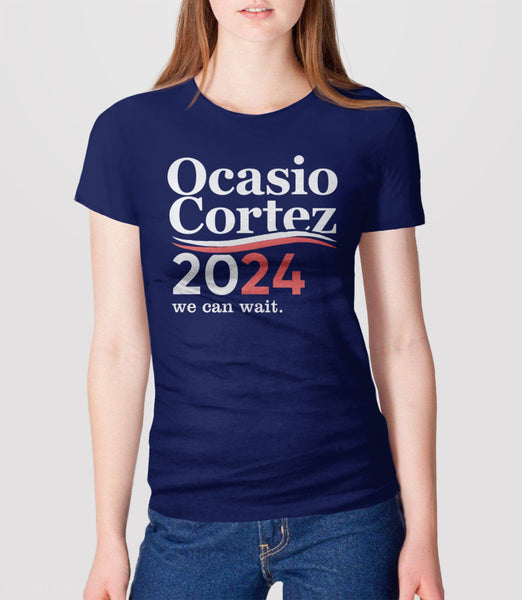Alexandria Ocasio-Cortez Shirt | Funny AOC T Shirt, Navy Blue Unisex S by BootsTees