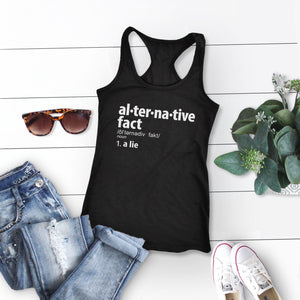 Alternative Facts Definition Tank Top, Black Womens Tank S by BootsTees