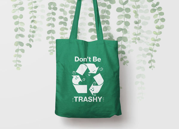 Recycle Tote Bag | Funny Tote Bag, Tote Bag Kelly Green by BootsTees