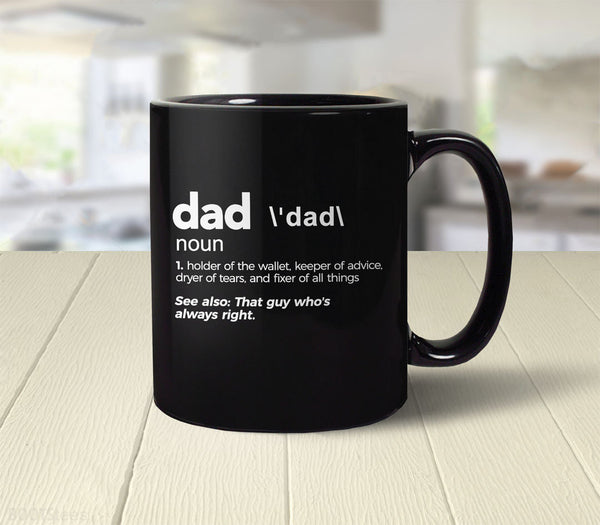 Dad Definition Mug | Dad Mug for Fathers Day, by BootsTees