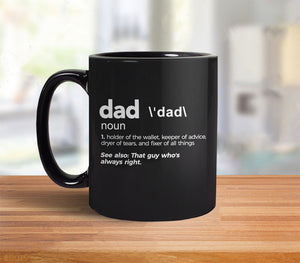 Dad Definition Mug | Dad Mug for Fathers Day, by BootsTees