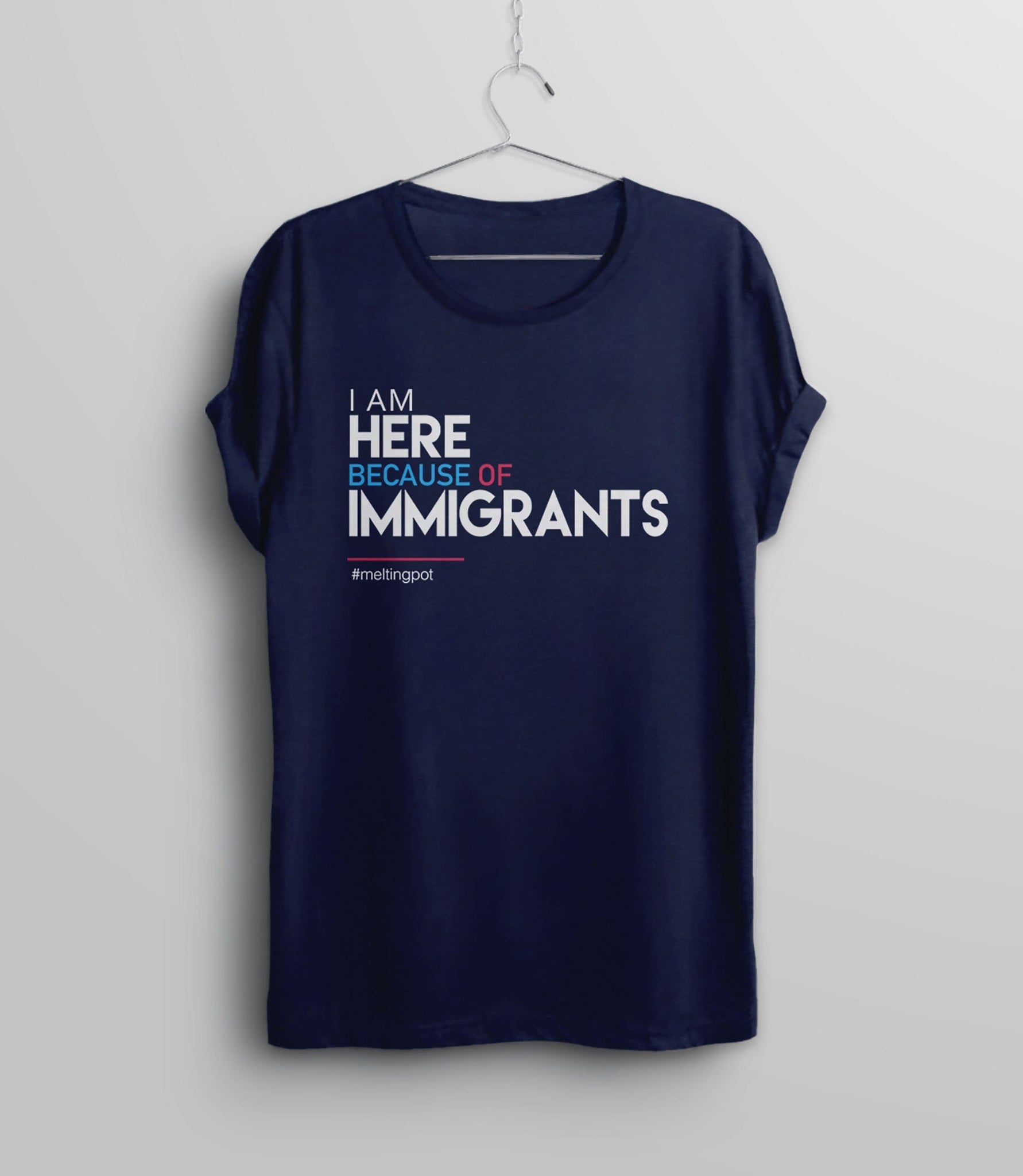 Immigrant Shirt | liberal tshirt, Black Unisex XS by BootsTees
