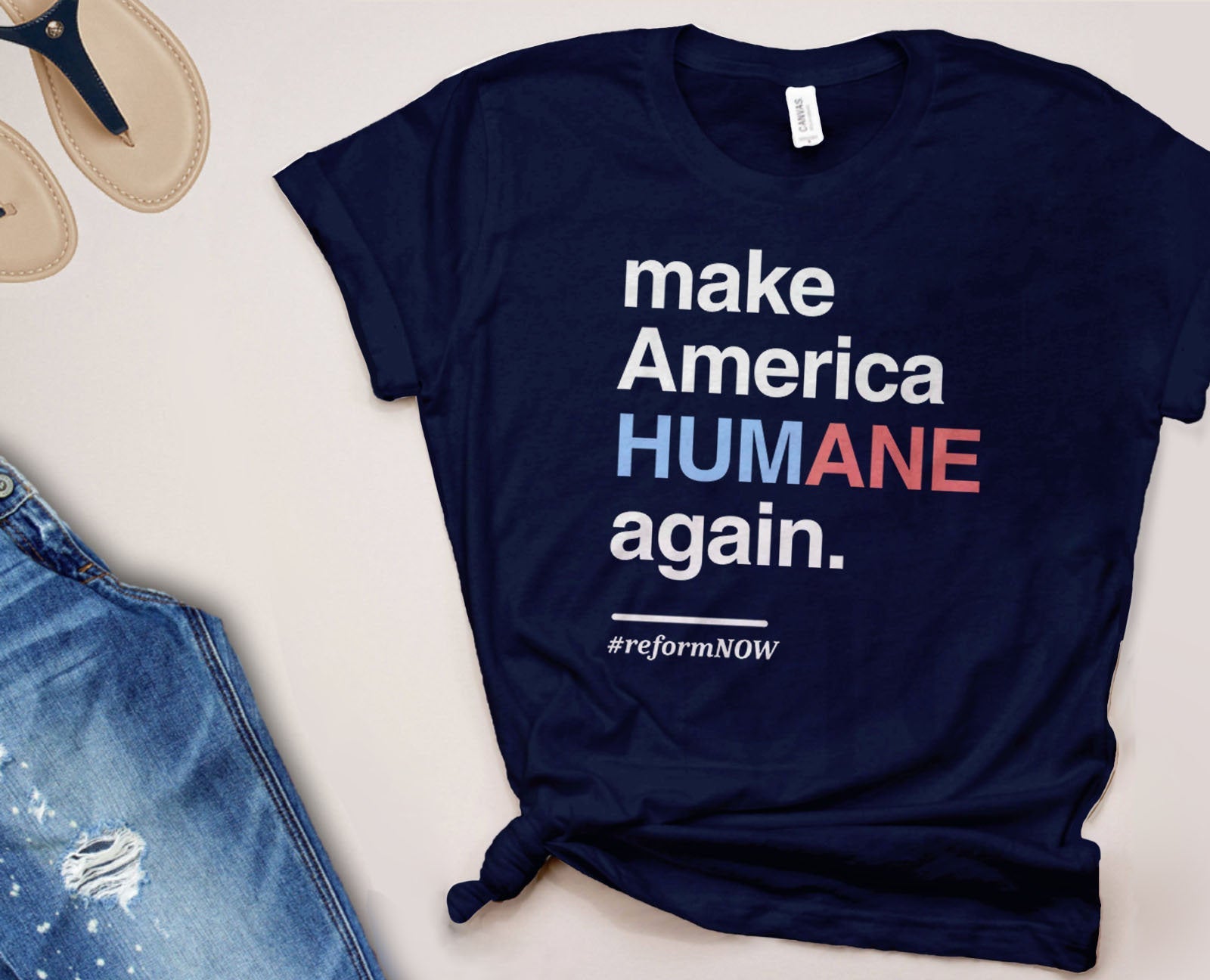 Anti Trump shirt | human rights shirt, Black Unisex XS by BootsTees