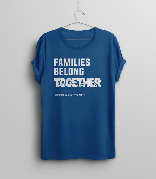 Families Belong Together Shirt, Black Unisex S by BootsTees