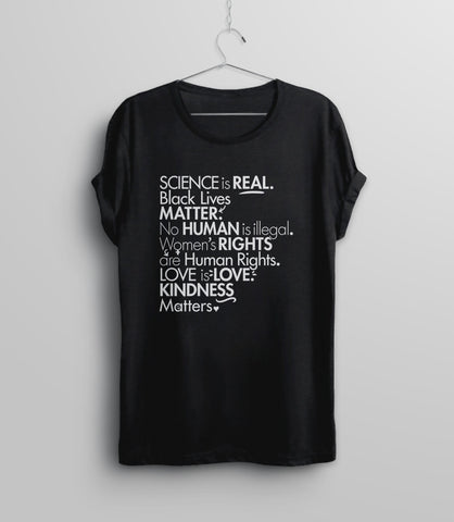 Political Protest Shirt for Women or Men, Black Unisex S by BootsTees