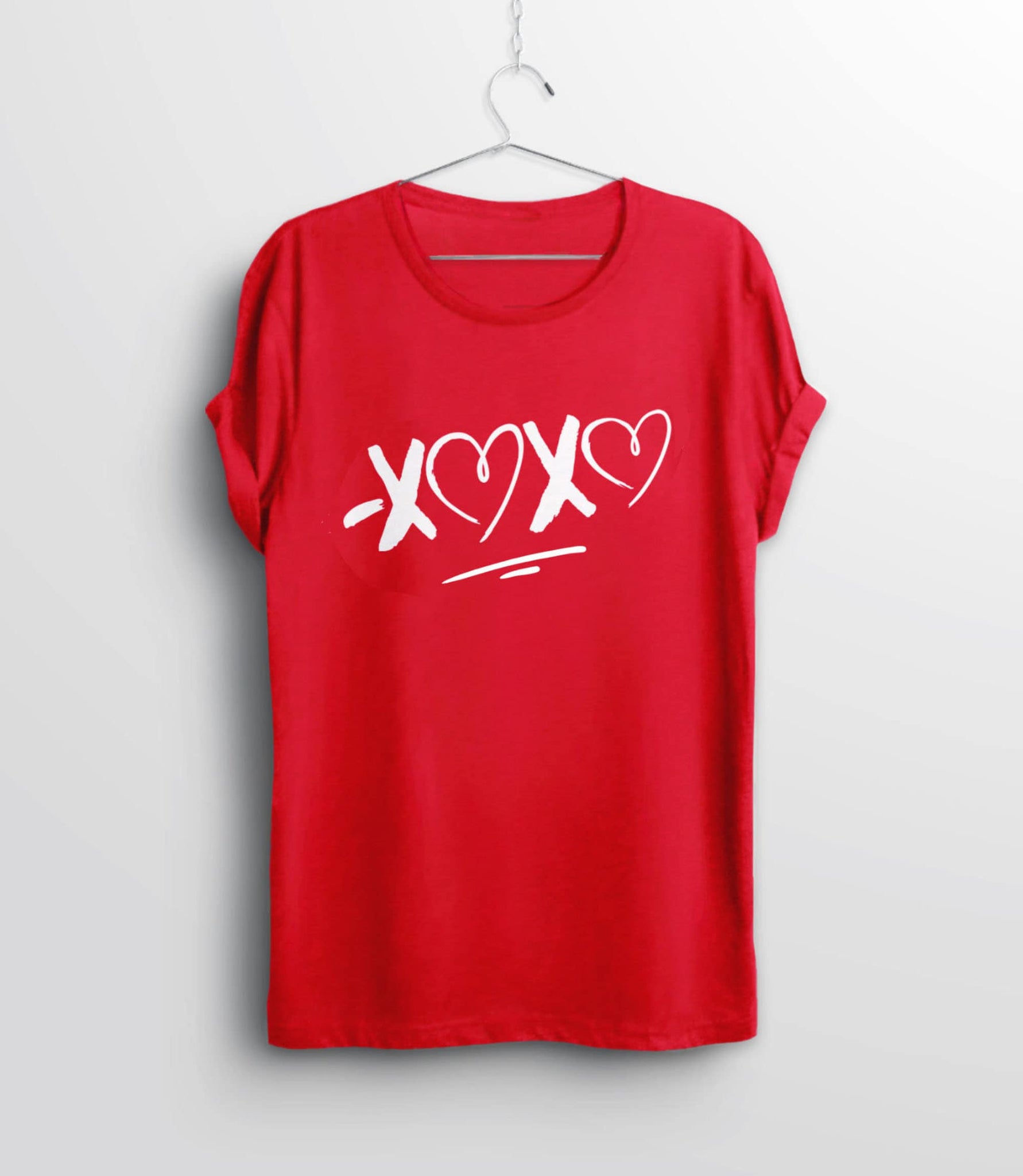 XOXO Shirt for valentines day, Red Unisex XS by BootsTees