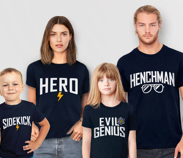 Matching Family Superhero Shirts, HERO Unisex XS by BootsTees