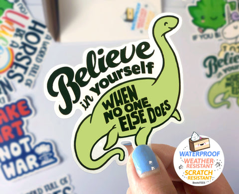 Loch Ness Monster (Nessie) Motivational Quote Sticker
