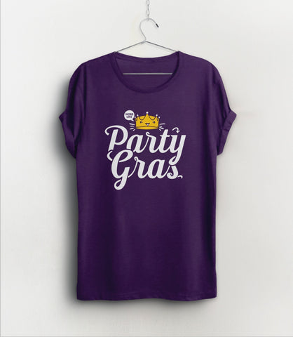 More Like Party Gras T-Shirt, Black Unisex S by BootsTees