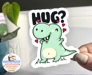 Hug T-Rex Sticker