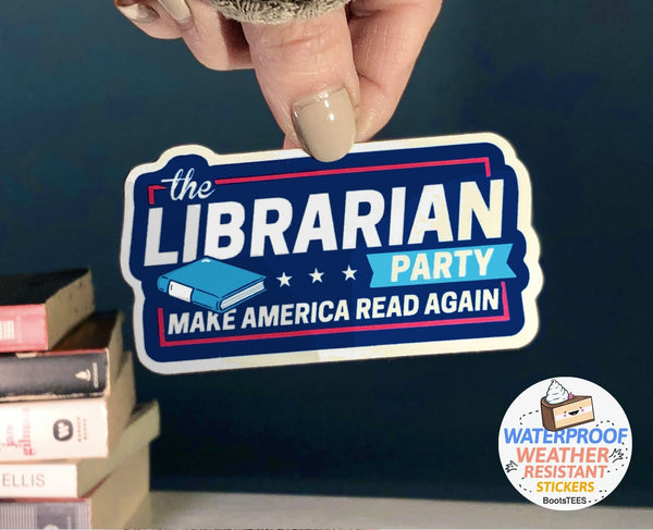 Librarian Party Sticker