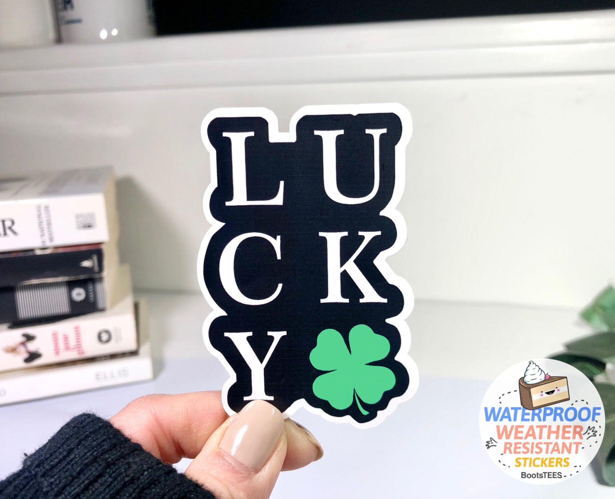 Lucky Sticker for St Patricks Day