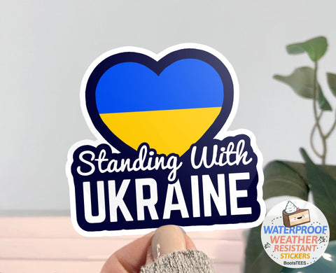Standing With Ukraine Sticker
