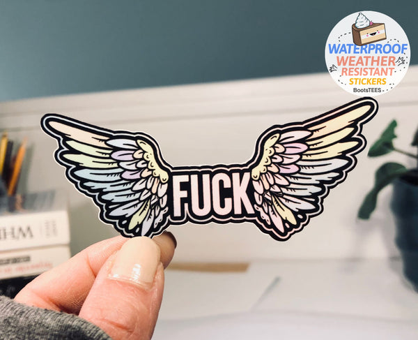 Flying Fuck Stickers for Adults