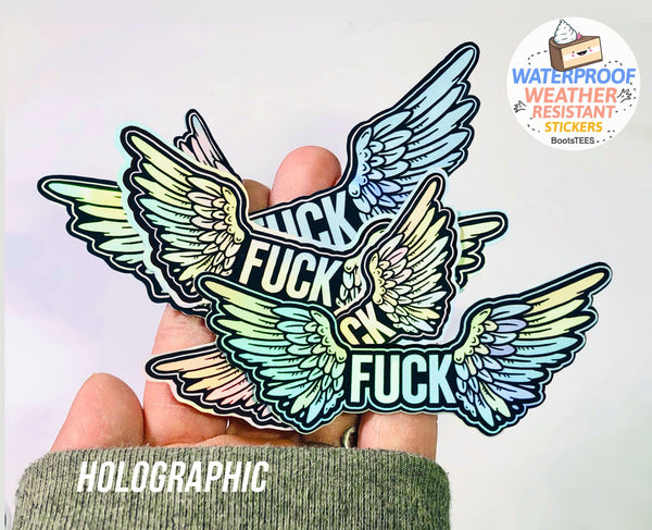 Flying Fuck Stickers for Adults