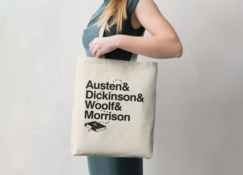 Female Authors Tote Bag, Tote Bag by BootsTees