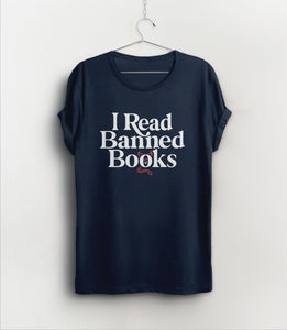 I Read Banned Books Shirt for Book Lovers, Black Unisex XS by BootsTees
