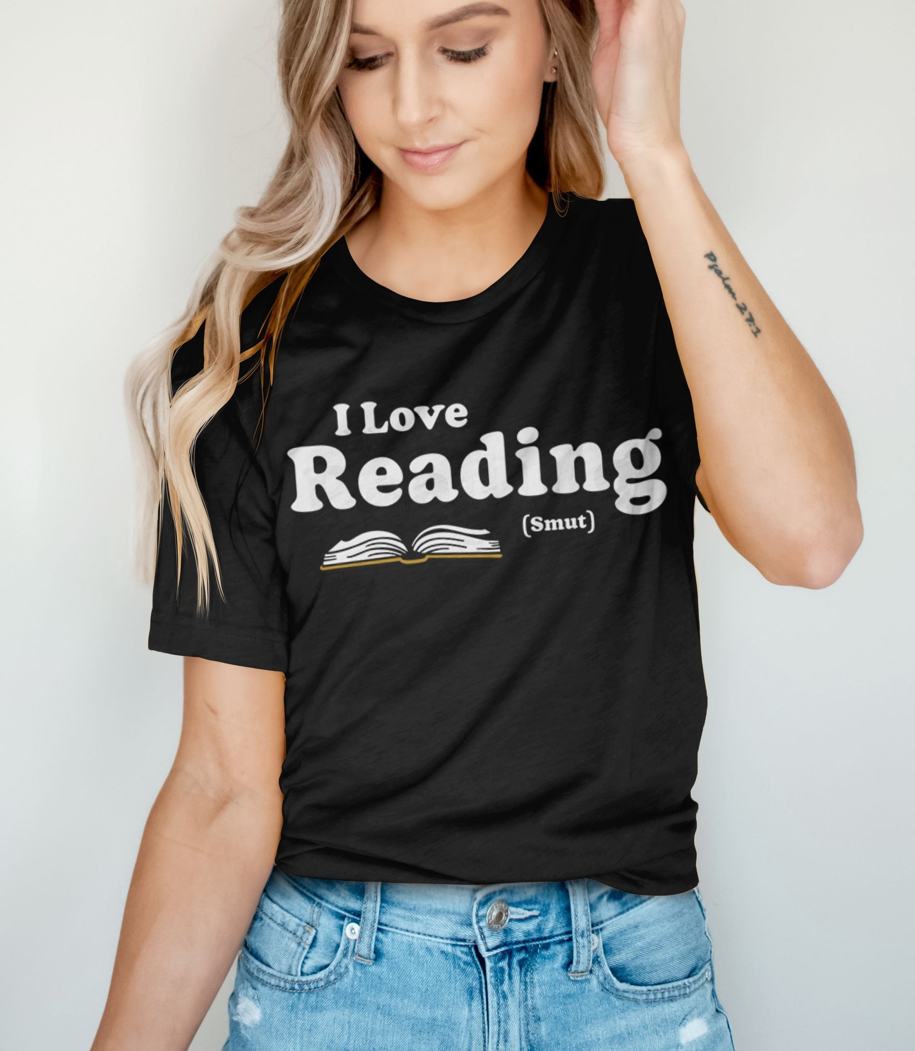 I Love Reading Smut Shirt, Black Unisex S by BootsTees