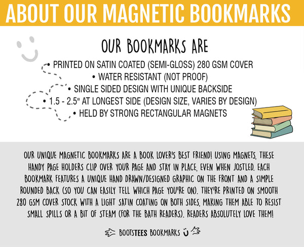 Go Away I'm Reading Magnetic Bookmark