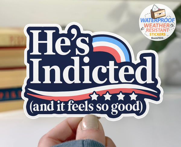 Trump Indictment Sticker, One (1) Sticker by BootsTees