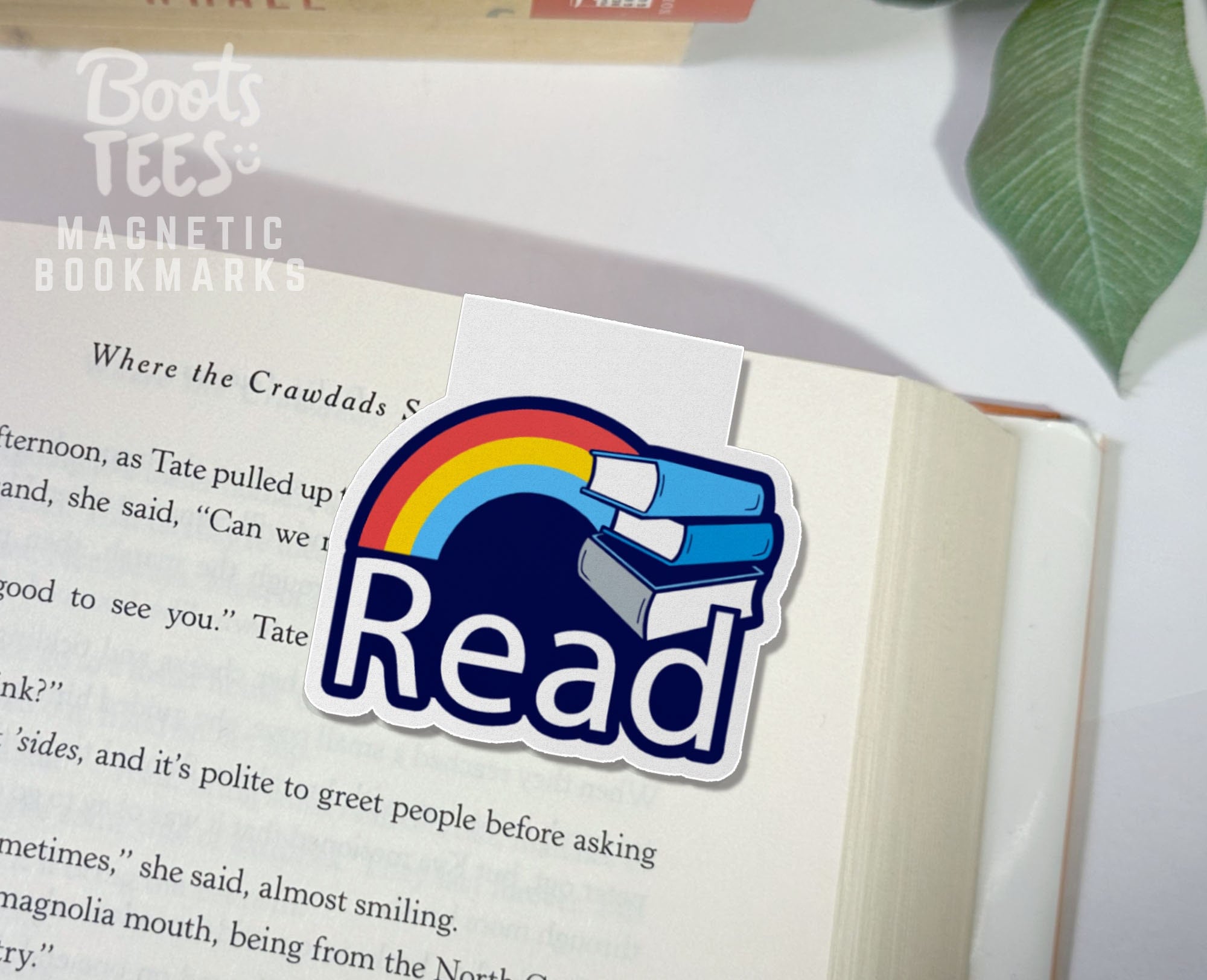 Read Rainbow Bookmark, One (1) Bookmark by BootsTees