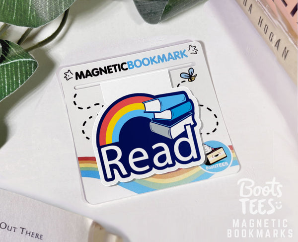 Read Rainbow Bookmark, One (1) Bookmark by BootsTees